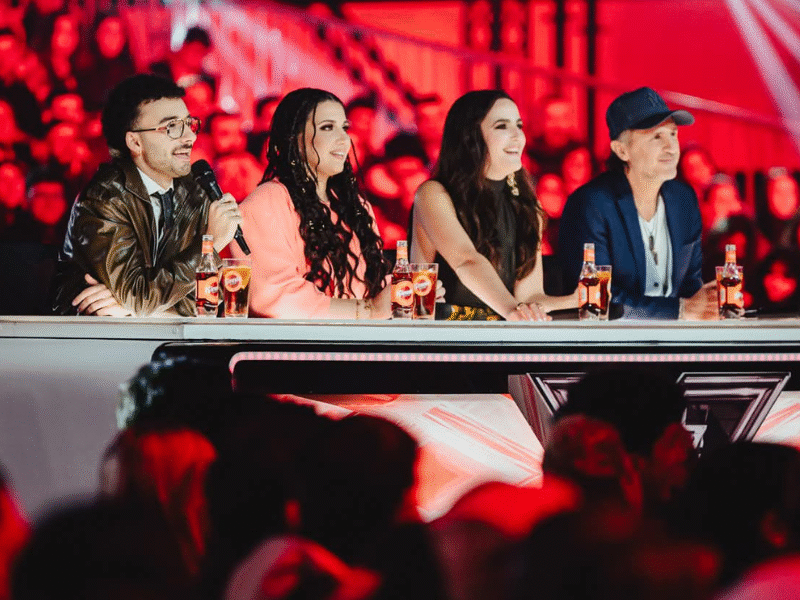 Phillipa Naudi styled by Dean Gera Salons for X Factor Malta live show.